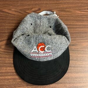 Vintage ACC Tournament Hat Baseball Cap Adjustable Strap Gray